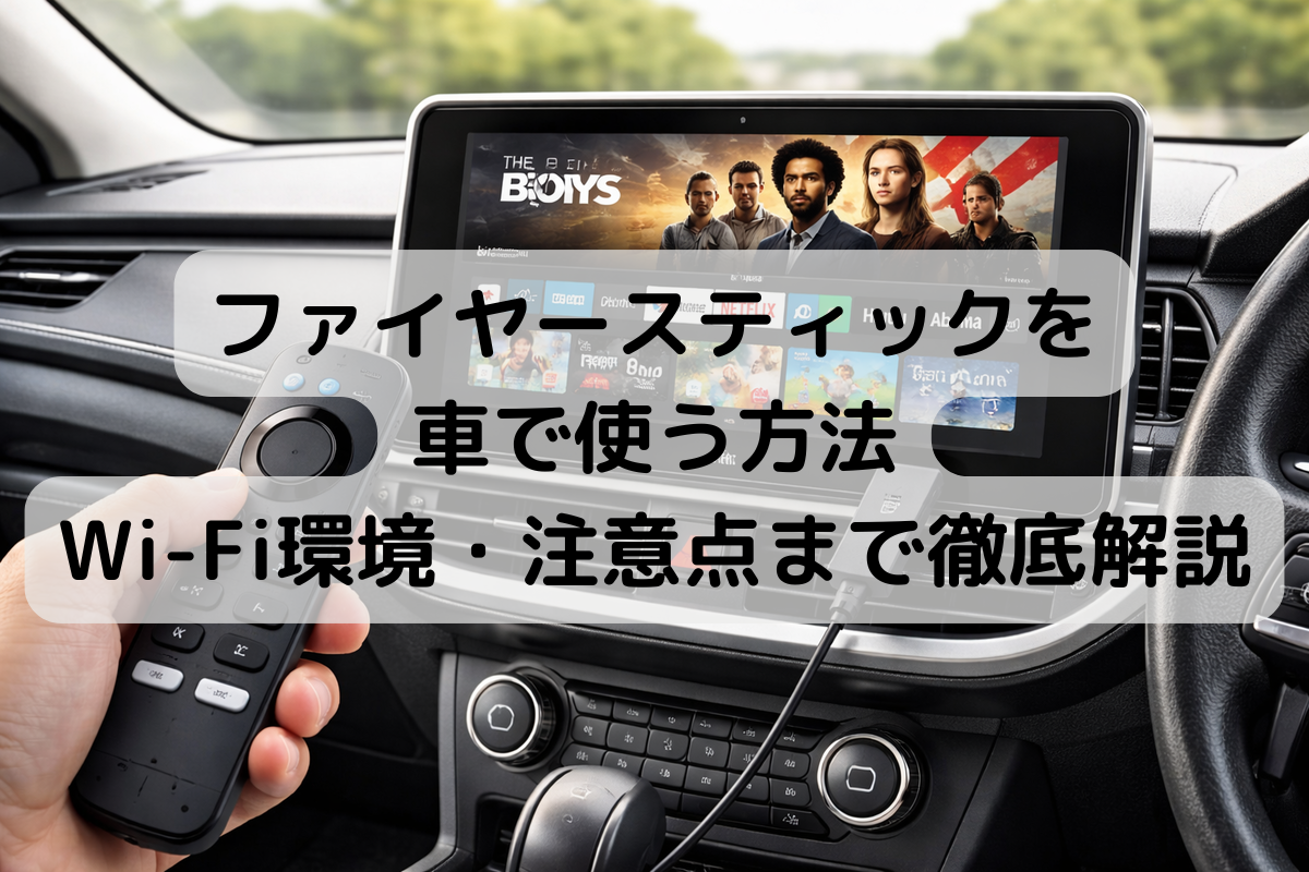 ファイヤースティックを車で使う方法 Wi-Fi環境・注意点まで徹底解説 